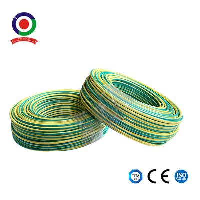 100m/Roll 10mm2 Green Yellow Pvc Insulation Earth Grounding Copper Cable 8 Awg