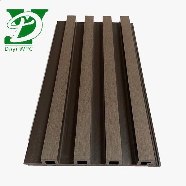 Revestimento de tecido de plástico de 219x26 mm Eco Slat para paredes externas modernas