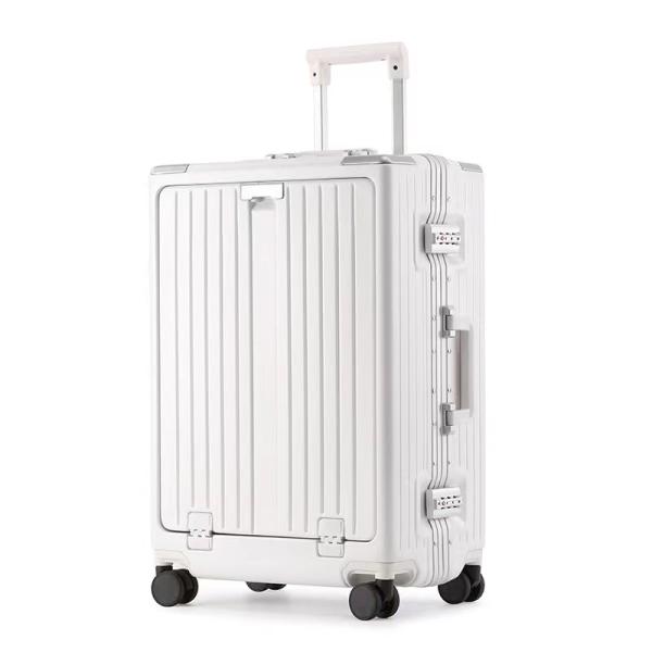 TSA Approved Cabin Travel Luggage Aluminum Hard Shell Suitcase With Spinner Wheel