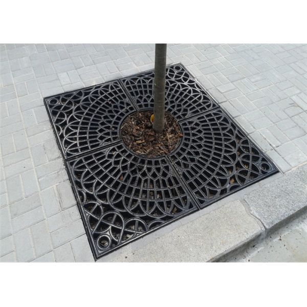 Garden Cast Iron Tree Grates Shock Absorption Antique Wrought Iron Gates