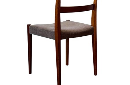 Curved Double-Slat Upholstered Dining Chair  CYC-064