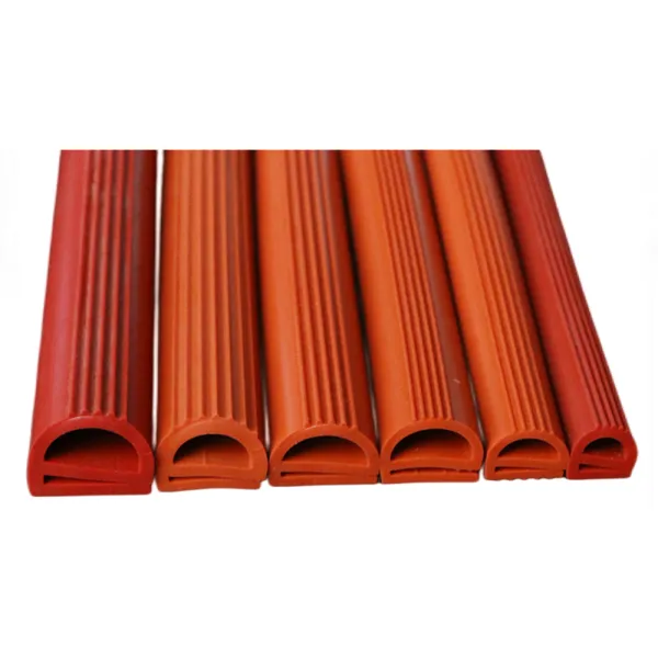 E-Shape Silicone Rubber Sealing Strip E-Type Heat Resistant Oven Door Seal Strip for Freezer & Steaming Machine