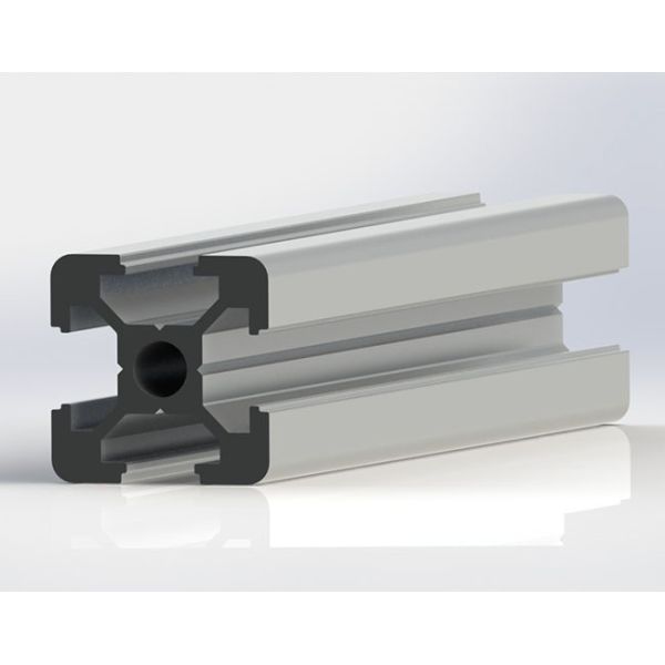 GB Standard 20 * 20 T Slot Aluminum Profile Natural Anodized With 5mm Hole