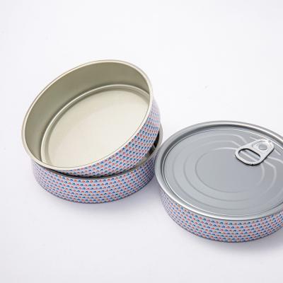 Round Tuna Can Packaging With Easy Open Lid And With Food Grade Inner Coating