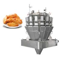 Combinação de alimentador a parafuso automático Pesador de alimentos pegajosos de preenchimento Carne marinada asas de frango pesador multi-cabeça