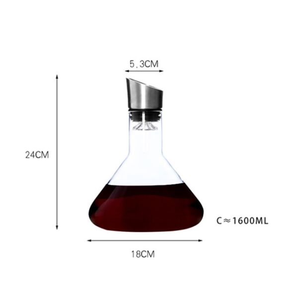 встроенное вино 53оз газируя Поурер, графинчик бутылки вина для Kрисмас