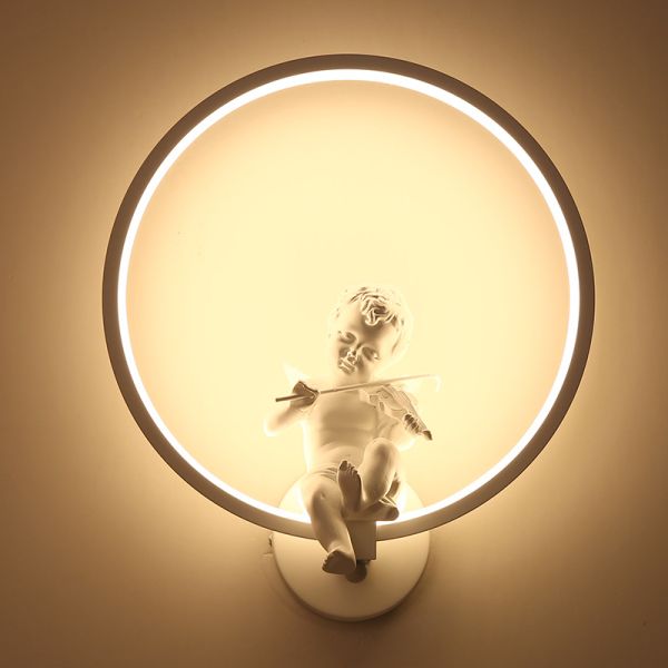 Round Angel Aluminum Decorative Interior Living Room Dining Room angel wall lamp (WH-VR-18）