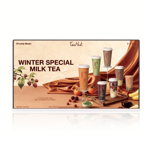 21.5 Inch HD 1080P Digital Menu Display for Restaurant Food Ordering and Smart Cafe Advertising Screen