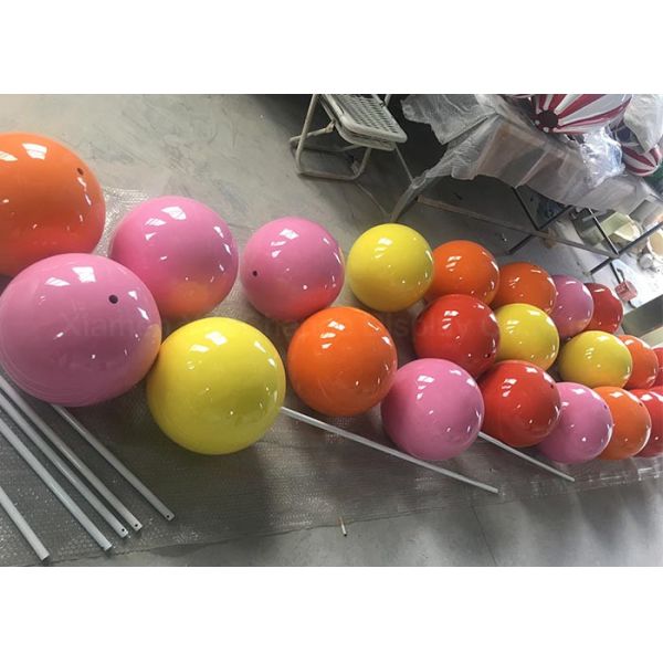 Bespoke Design Orange Fiberglass Lollipop Highly Attractive For Shop Decoration