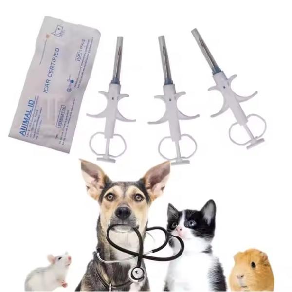 Etiquetas RFID seguras para la identificación y seguimiento de animales con número de identificación único preprogramado y material de vidrio impermeable