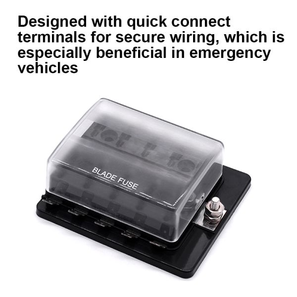 Automóvel 10 Circuito Way ATO ATC Estilo Bloco de fusível de lâmina para carro barco RV