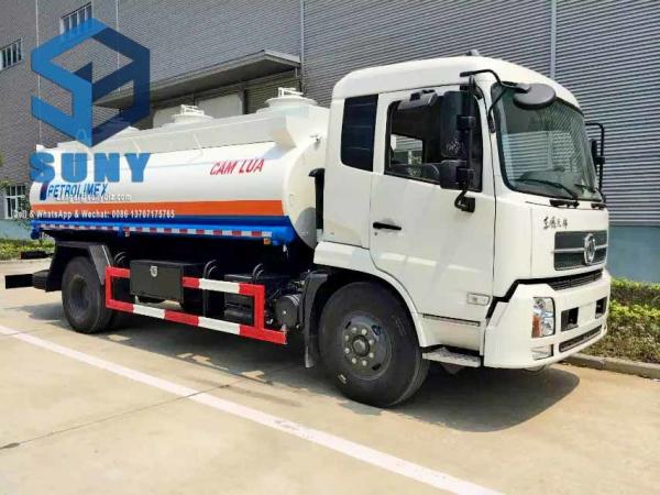 12000 Liters Oil Tank Truck 190 hp DONGFENG 4x2 Carbon Steel Fuel Tanker Vehicle