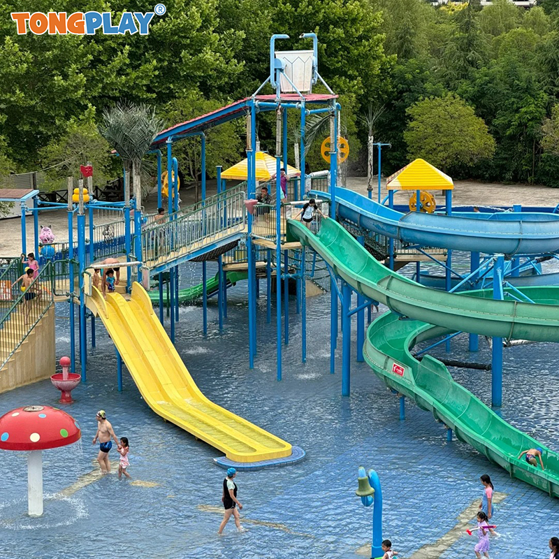 Fiberglass Construction Water Slide with Customized Sizes and Eco-Friendly