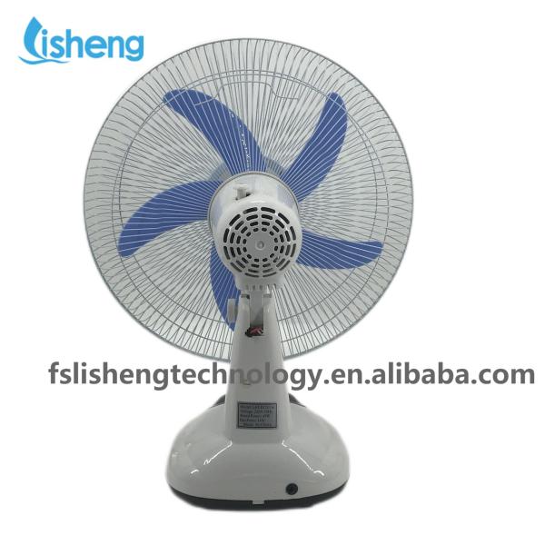 16 Inch Solar Rechargeable Table Fan 12V DC Electric Household Air Cooling Fan