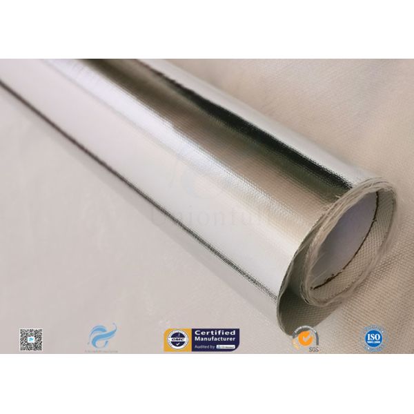 Влагостойкий прочный прокатанный серебр ткани стеклоткани алюминиевой фольги 450г