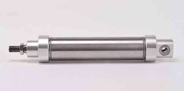 Stainless Steel Material Double Acting Pneumatic Air Cylinder Silver Color