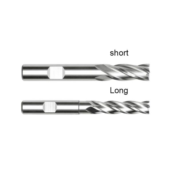 DIN844 4 Флейта HSS конечная мельница для металлического алюминия из нержавеющей стали