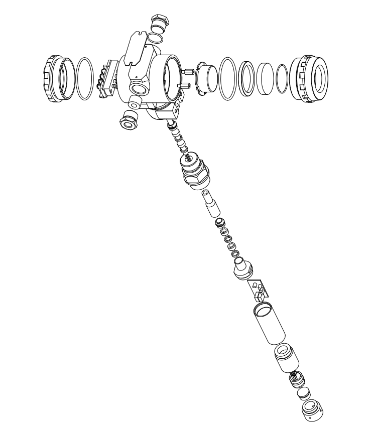 Submersible Pressure Transducer FD86F High Accuracy Liquid Depth Measurement For Harsh Environments