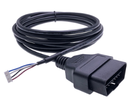 120g OBD-II OBD2 Right Angle 16 Pin Auto Car Male to Female Extension Cable Diagnostic Extender Cord Adapter