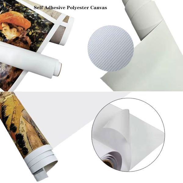 Водонепроницаемая матовая матовая искусственная самоклеящаяся полиэстерная полотенная ролика