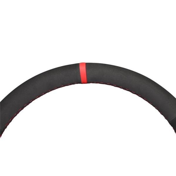 Hand Sewing Black Suede Steering Wheel Cover for Isuzu D-Max MU-X 2013-2020 Holden Colorado AU 2012-2014 2015 2016-2019