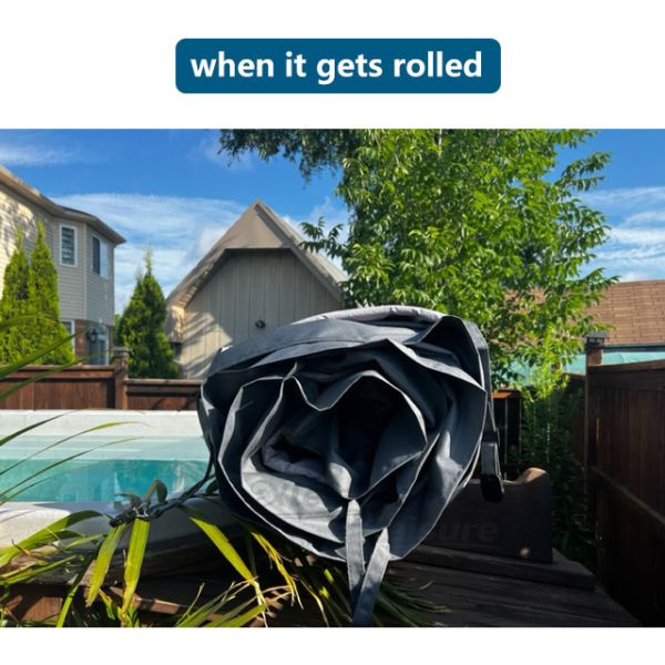 Прочная твердая бесконечная крышка джакузи прямоугольника крышек спа заплыва покрывает темного Брауна