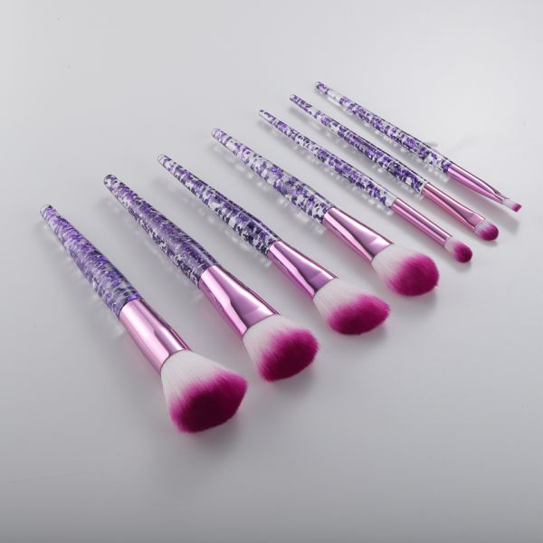 Soft Synthetic Hair Cosmetic Makeup Brush Set 10Piece Gradient Color