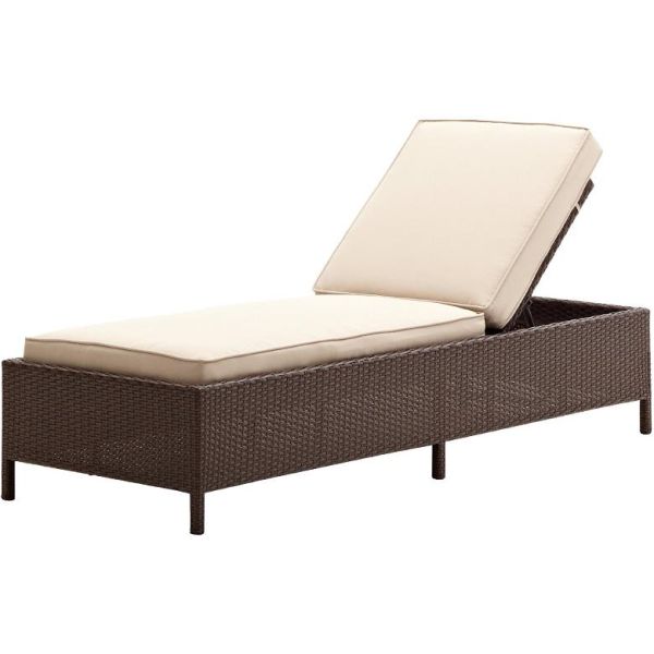 rattan furniture adjustable sun lounger-1606r
