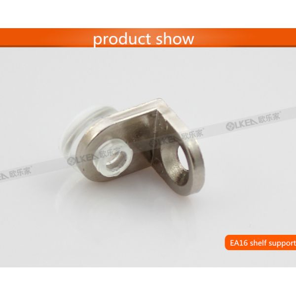 Zinc Alloy and PVC Glass Clamp Bracket Holder for Flat Glass Railing Shelf Accessory