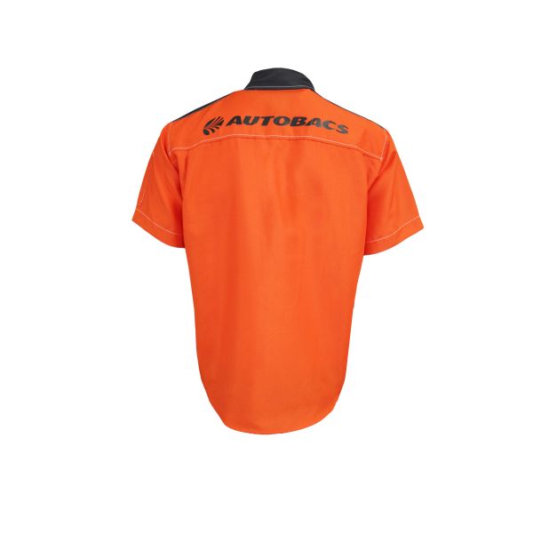 200GSM Men T-SHIRT & POLO 65 Polyester 35 Cotton T Shirts Orange Contrast Black