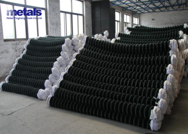 PVC Coated Chain Link Fence 5ft Green Hot Dipped Galvanized