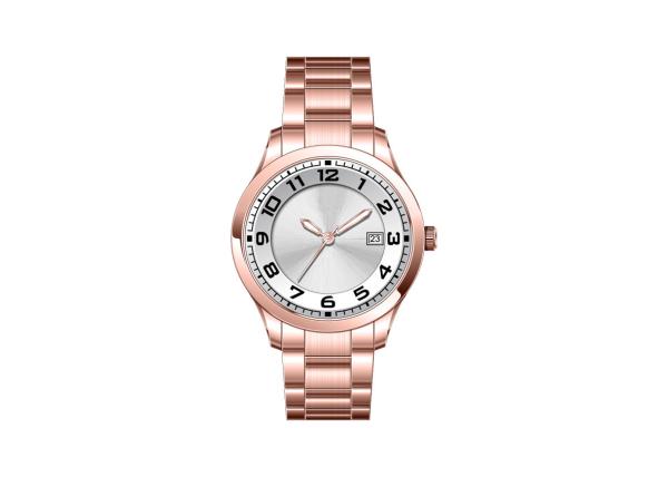 Multi Dial Color Details Quartz Watch  , Solid Band Original Quartz Watch Japan Movt
