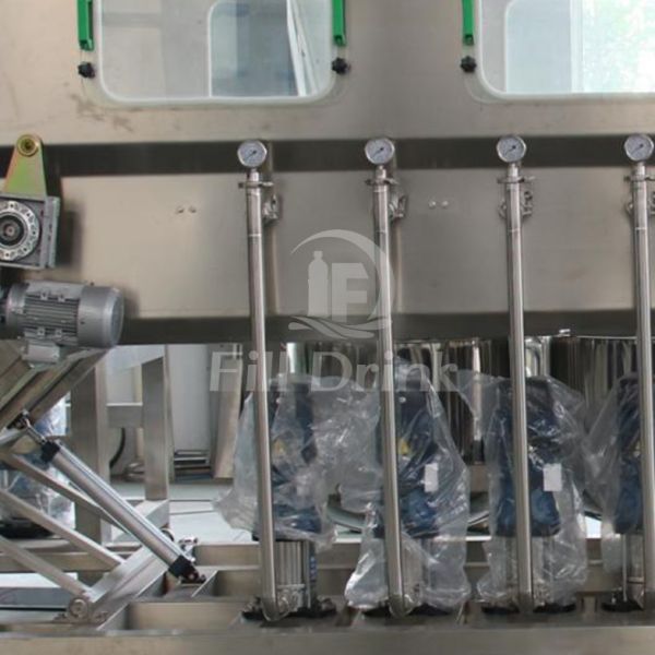 900BPH 6 Road 5 Gallon Water Filling Machine With Rotary Electric Motor Drive