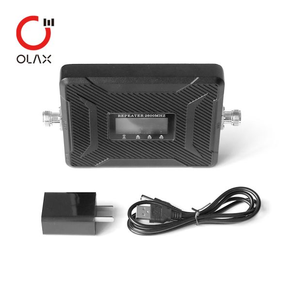 Black 2G 3G 4G Cell Phone Mobile Signal Booster Repeater 900 1800 2600MHz