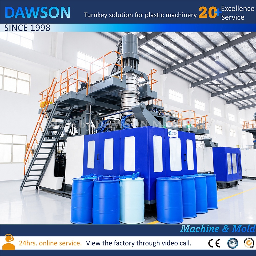 High Quality 200L Double Ring Blow Molding Machine Plastic Barrel Making Machine for Industrial Packaging