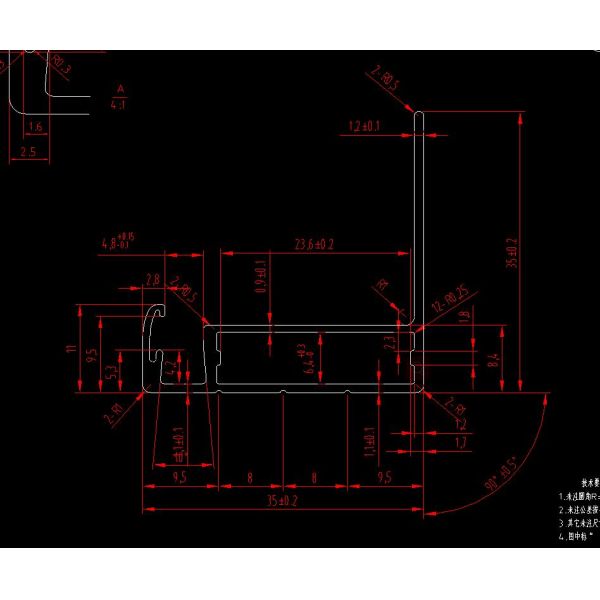 0.9mm Sand Blasting Aluminum Solar Panel Frame Extruded