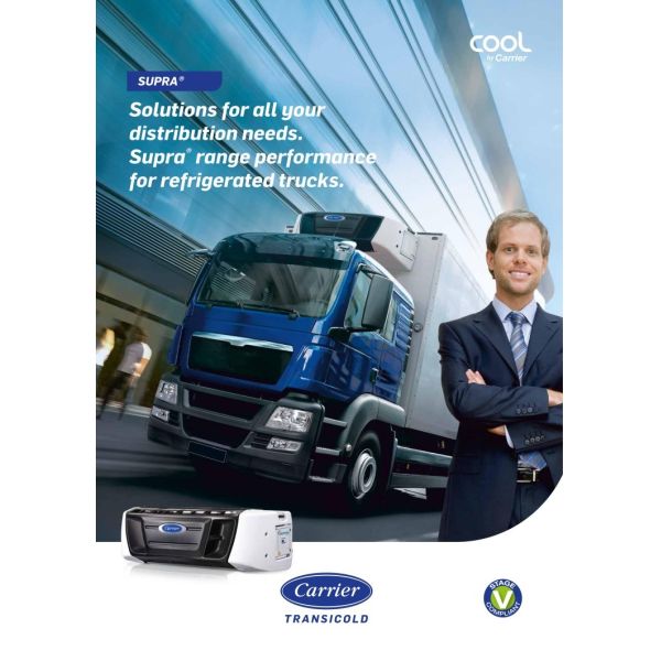 Carrier Refrigeration Units Supra Serie Refrigerated Unit with High Cooling Performance 12000 Watts and Robust Design