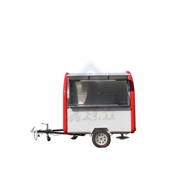 Motorcycle Food Cart Business 2300*1650*2300mm Size Electric Hot Dog Vending Trailer