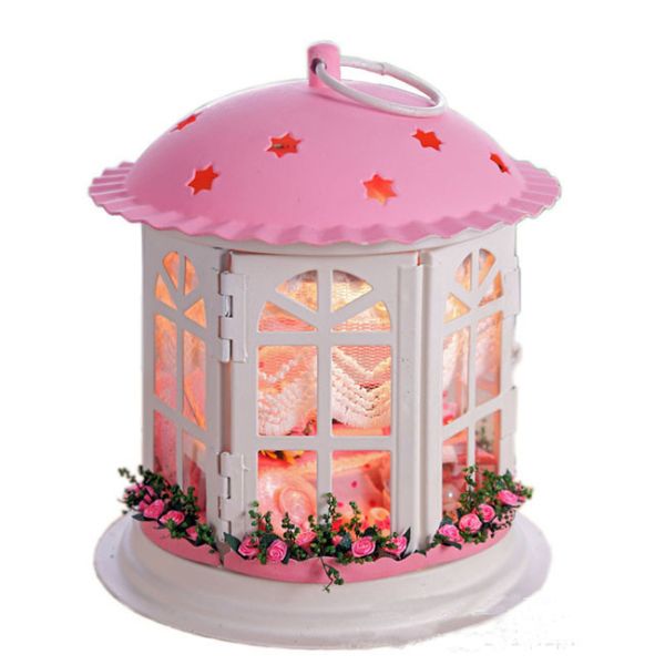 Dollhouse, DIY Lights House, iron art, building model