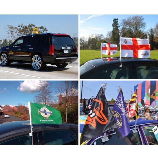 Продемонстрируйте чашку всасывания знамен 12x18inch флагов полиэстера знамен автогонок автоматическую