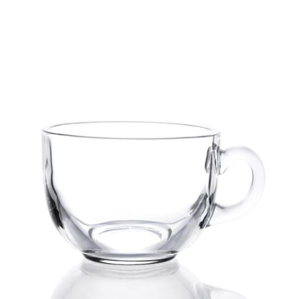 High Quality Clear Transparent Coffee Set Coffee Mug Plate Set
