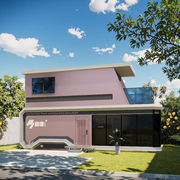 Capsule House With Balcony Prefabricated Construction Industry Outdoor Capsule House
