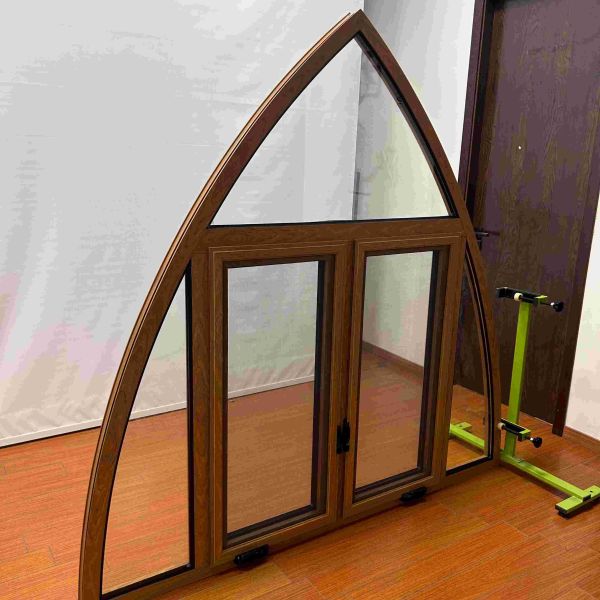 Thermal Break Profile Aluminum Casement Windows Curved Aluminium Casement