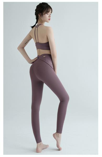 NEW HIGH WAIST YOGA PANTS WOMEN EUROPE AND THE UNITED STATES PEACH HIP EXERCISE TIGHT RUNNING SPEED DRY YOGA CLOTHES NAK