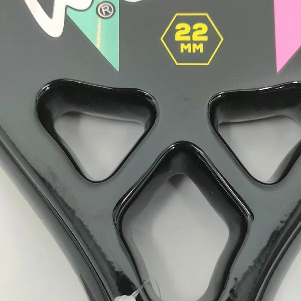 3K Carbon Fiber Beach Tennis Racket Rough Grit Surface Tennis Padel with Carrybag