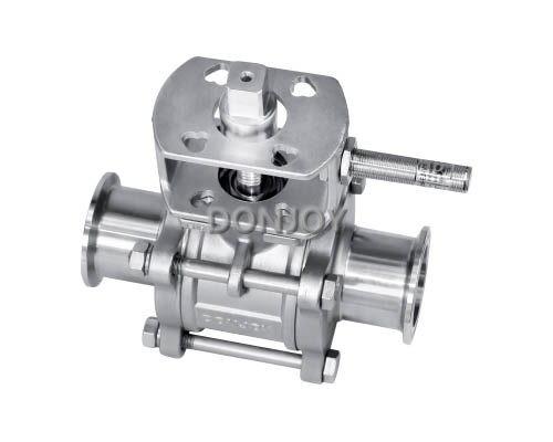3 pcs Non retention Sanitary Ball Valve disasembly full port , SS316L , 2 INCH