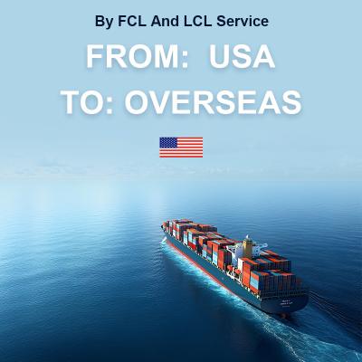 Transitaire maritime LCL FCL des États-Unis vers l'étranger pour fret général