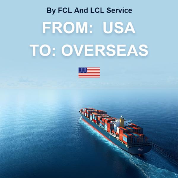 Transitaire maritime LCL FCL des États-Unis vers l'étranger pour fret général