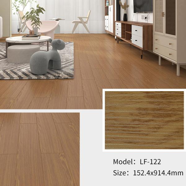 Fireproof Wood Design Vinyl Floor Stickers with 152.4*914.4mm Size for Indoor Use