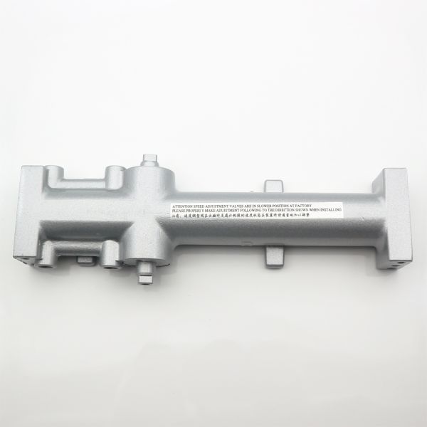 Серебряный гидравлический дверной скользящий замок для современной пожарной двери в стиле современного дизайна